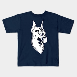 White dobermann Kids T-Shirt